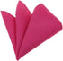Mens Solid Linen Tie Set : Slim Necktie with Matching Pocket Square (Fuchsia)...