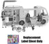 Replacement Labels for Barbie Doll Dream-Camper Playset - FBR34 ~ Replacement Camper Stickers ~ Set A...