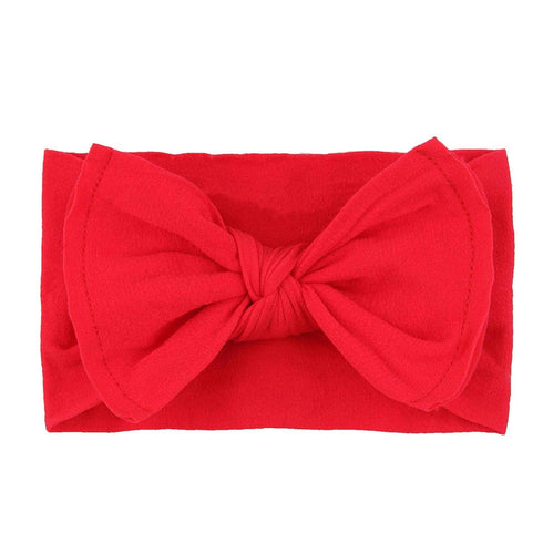 QandSweet Baby Nylon Headbands Newborn Bows Soft Head Wraps for Infant Toddler Girls 12-Pack...