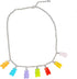 Sweet Gummy Bear Pendant Choker Colorful Acrylic Dinosaur Candy Necklace Creative Pin Lock Kawaii Weird Jewelry for Women Girls...