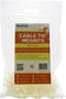 QualGear CM2-W-100-P Cable Tie Mount, White...