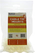 QualGear CM2-W-100-P Cable Tie Mount, White...