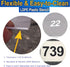 Pavement Stencils 6 Inch Numbers Interlocking Stencil Set, Curb and Median Stencils Templates, Commercial Stencils, Pro-Grade Material Thicknesses...