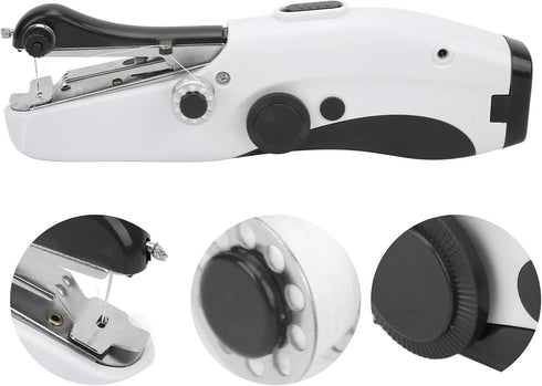 Leather Sewing Machine, Mini Sewing Machine Easy To Use Handheld Sewing Machine Portable for DIY Cloth Handicrafts(black)...