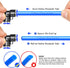 TAILONZ PNEUMATIC Blue Elbow 2 Ways - 10MM Tube OD 90 Push to Connect Tube Quick Fittings Push Lock PV-10 (Pack of 2)...