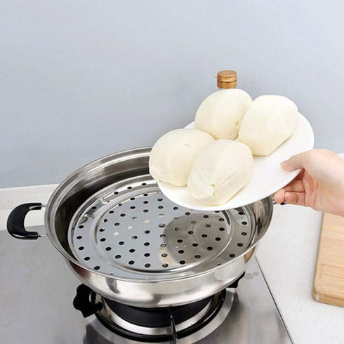 TOPINCN Stainless Steel Round Steamer - Silver (L)...