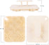 Long Handle Wooden Bath Brush,Shower Body Brush with Loofah Mesh for Skin Exfoliating, Back Sponge Scrubber for Men and Women… (B-Black & Vanilla)...