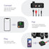 JXTZ Bluetooth 5.2 Transmitter Receiver, HiFi Bluetooth Audio Adapter with Display, Wireless Audio Adapter for Music Streaming Sound System, Headp...