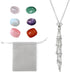 Crystal Stone Holder Necklaces - Crystal Cage Necklace, 1PCS Necklace and 6PCS Crystal Stones, Stainless Steel Fashion Pendant Necklace Jewelry, G...