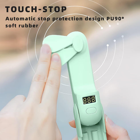 FADACHY Portable Fan Rechargeable,Mini Personal Fan, Handheld Battery Operated Fan,LED Display 14-18 Working Hours 3 IN 1 Folding Hand Fan, Small ...