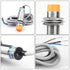2pcs 8mm Inductive Proximity Sensor Detecting Distance Approach Sensor Cylinder Proximity Switch NPN NO DC 6-36V 300mA 3-Wire (Diameter 18mm)...