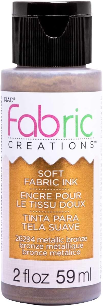 Fabric Creations Fabric Paint, 2 oz, Metallic Bronze...