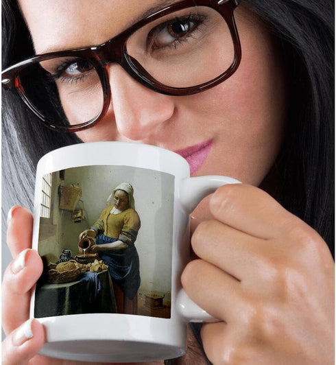 3dRose The Milkmaid by Johannes Vermeer, c. 1658 Mug, 15 oz, Ceramic...