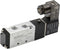 Baomain Pneumatic Solenoid Air Valve 4V110-06 DC24V 5 Way 2 Position PT1/8" Internally Piloted Acting Type Single Electrical Control...