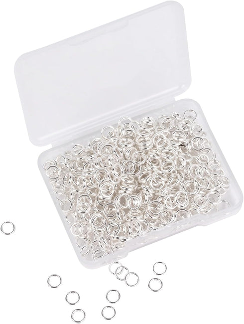 14mm Pack of 100pcs Silver Color Closed Jump Rings for Necklace Bracelet Jewelry Making...