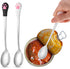 Sibba Dog Cat Spoon 2 Pcs Food Can Spoon Cute Claw Scoop Stainless Steel Spoon Portable Scoop Silver Espresso Little Scoop Fit Feed Canned, Mug, S...