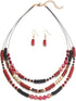 Layered Clay Bead Necklaces for Women Boho Beaded Statement Necklace Costume Jewelry Sets for Women Mothers Day Gifts...