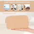 Qianyu Professional Cosmetic Tool Case Makeup Brush Holder Organizer Large Silicone Makeup Brush Holder Travelling Bag with Zipper Waterproof Mate...