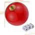 Arenbel 6 Speed Polished Gear Lever Stick Shift Speed Knob Ball Car Shifter Grip Handle Replacement Fit Regular Auto Manual Transmissions, Red...