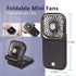 Portable Mini Fan - 5 in 1 with Power Bank, Phone Holder, Handheld & Desk Fan - USB Rechargeable, 3000 mAh Power Bank, 3 Speed Adjustable, Neck La...