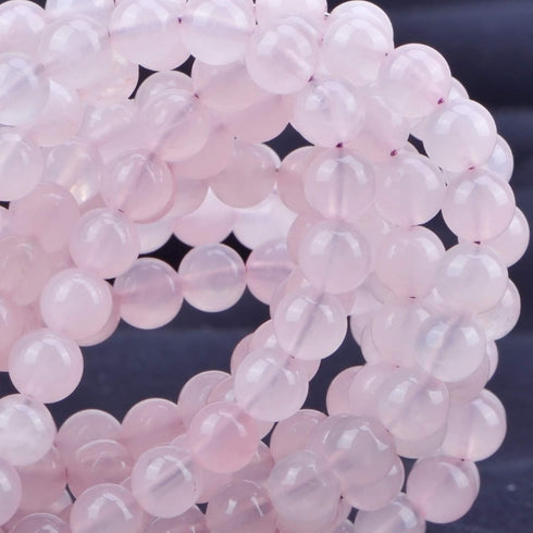 80Pcs Natural Crystal Beads Stone Gemstone Round Loose Energy Healing Beads with Free Crystal Stretch Cord for Jewelry Making (Rose Quartz, 10mm)...