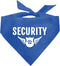 Security Dog Bandana, Dog Bandana, Blue Pet Dog Scarf Accessories, Pet Dog Triangle Scarf, Funny Cute Dog Bandana, Dog Bandana for Small Medium La...