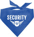 Security Dog Bandana, Dog Bandana, Blue Pet Dog Scarf Accessories, Pet Dog Triangle Scarf, Funny Cute Dog Bandana, Dog Bandana for Small Medium La...