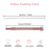 Fu Store Hollow Teether Tube Chew Straw Sensory Toy for Infant Toddlers Silicone Tubes Teething Toys for Babies 3-12 Months 0-36 Months Gifts Lear...