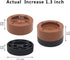 4 Sets Round Furniture Bed Risers (Brown) Adjustable Bed Lifts Risers 1 inch for Bed Frame, Chair Risers, Sofa, Home Heavy Duty Table Couch Legs F...