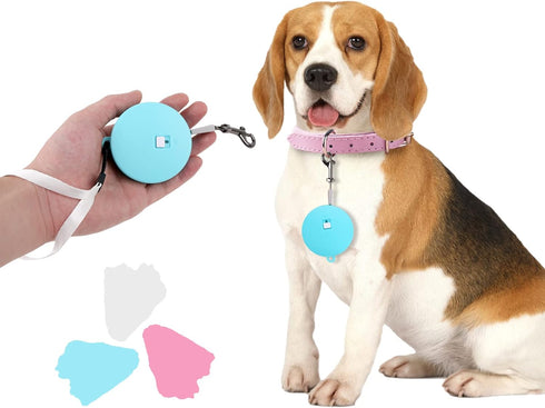 Retractable Dog Leash for Small and Medium Dogs up to 22lbs with 9.8ft Strong Nylon Tape, Hands Free, Portable and Lightweight Leash with Wrist St...
