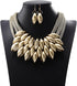 Barode African Bib Choker Necklaces Gold Statement Necklace Collar Chunky Choker National Tribal Necklace Jewelry for Women and Girls...
