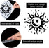 GORGECRAFT Large Sun and Moon Stencils 12x12 Inch Reusable Star Stencil Template Signs Home Wall Decor for Painting on Wood Wall Scrapbook Card Fl...