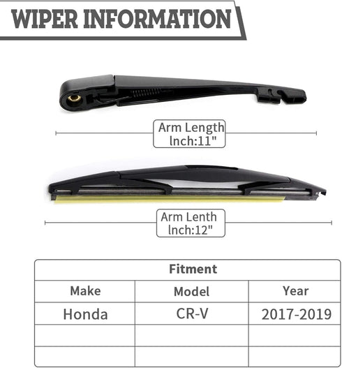 Rear Wiper Arm Blade Nut Set Replacement for Nissan Murano Cube 2009-2014,Honda CR-V/CRV 2017-2021,Jeep Wrangler JL 2018-2021,Rear Wiper Cover Acc...