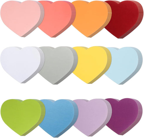 144 Pieces Heart Cutouts Paper Hearts 6 Inches Heart Shaped Cards Large Heart Shapes Paper Heart Shape Die cuts for Valentine’s Day Craft, Kid's L...
