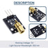 4 Pcs Laser Receiver Sensor Module Non-Modulator Tube Laser Detection Module for Arduino with 4 Pcs 5V KY-008 650nm Laser Transmitter Sensor Modul...
