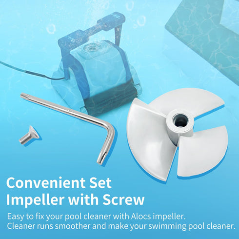 RCX11000 Pool Cleaner Impeller with Screw for Hayward TigerShark QC Shark SharkVac XL Robotic Pool Cleaners...