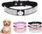 Small Dog Collar with Crown Rhinestone, Pretty Glitter Crystal Jewel Bling Sparkly Diamond Puppy Collars for XXS Xs Small Medium Pet Girls Dogs Fe...