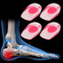 2 Pairs Women Gel Heel Cups, Soft Elastic Massage Heel Cushion Foot Pain Relief for Plantar Fasciitis Bone Spur Achilles Pain, 4.1 x 2.4 x 0.9in...