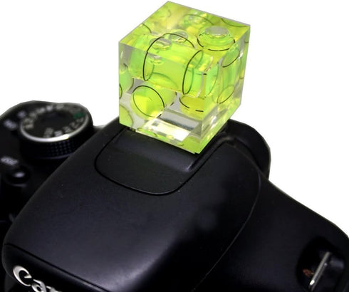 FOTYRIG Camera Level Hot Shoe Level 3 Axis Bubble Spirit Level Standard Shoe Mount Compatible with Nikon, Olympus, Pentax Digital and Film Cameras...
