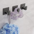 Bath Towel Hooks, 6 Pack Self Adhesive Square Coat Hooks, Sturdy No Drilling Robe Hook, Stainless Steel Heavy Duty Clothes Hanger, Wall Hooks for ...