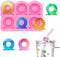 Super Glossy Straw Topper Resin Molds Circle Shape Silicone Molds for Straws Attachment DIY Epoxy Resin Casting Mold Craft...