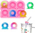 Super Glossy Straw Topper Resin Molds Circle Shape Silicone Molds for Straws Attachment DIY Epoxy Resin Casting Mold Craft...
