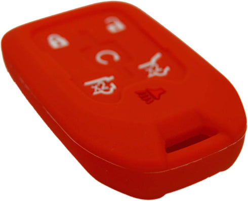 Silicone Key Fob Cover Protector for 6 Buttons Smart Key Fob Cover Case Remote Protector Skin Keyless Jacket Holder Compatible with Chevrolet Subu...