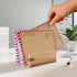 Desk Mail Organizer, 2 Section Clear Acrylic File Holder Letter Organizer, Vertical Lightweight Modern Envelope Holder Desk Accessories & Workspac...