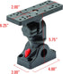 Extreme Max 3006.8661 Universal Fish Finder Head Unit Boat/Fishing Rod Holder Mount for Screens Up to 9" with Pivoting Bracket (Rectangle Mount)...
