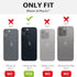 siduater Strap Holder Case for 6.7" iPhone 14 Plus with Kickstand, Slim Translucent PC Back Cover + Soft TPU Bumper with Adjustable Finger Grip Lo...