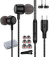 USB C Headphones in Ear Wired Earphone,Type C Earbuds,USB-C Wired Headset in-Ear for iPhone 15 Pro Max iPad Air Plus Samsung Galaxy A53 A54 S21 S2...