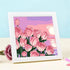 ZRIZQ Paint by Numbers for Adults Beginner Kids Ages 6-8-12 with Wooden Frame,Easy Paint by Numbers for Gift Home Decoration 8x8 Inch(Flowers 8)...