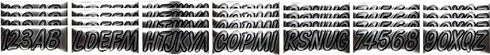 Hardline Products Series 400 Factory Matched 3-Inch Boat & PWC Registration Number Kit, Chrome/Black - CHBKG400...