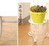 Angoily Metal Plant Stand Metal Potted Plant Stands Iron Round Flower Pot Stands Indoor Outdoor Plant Holder Support Rack for Planter Flowerpot Wh...